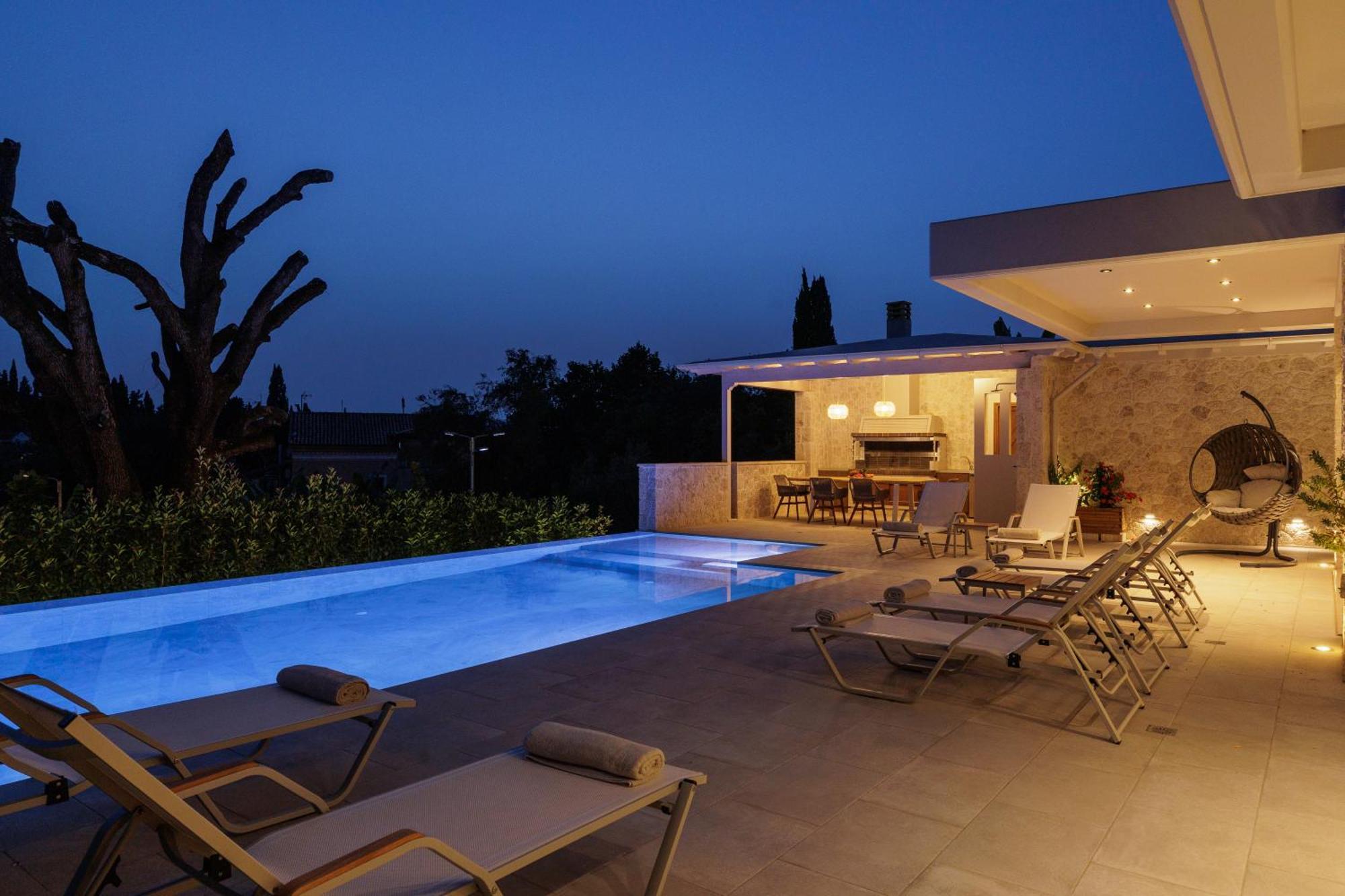 My Mediterranean Corfu Luxury Villa With Private Swimming Pool Kontokali Bagian luar foto
