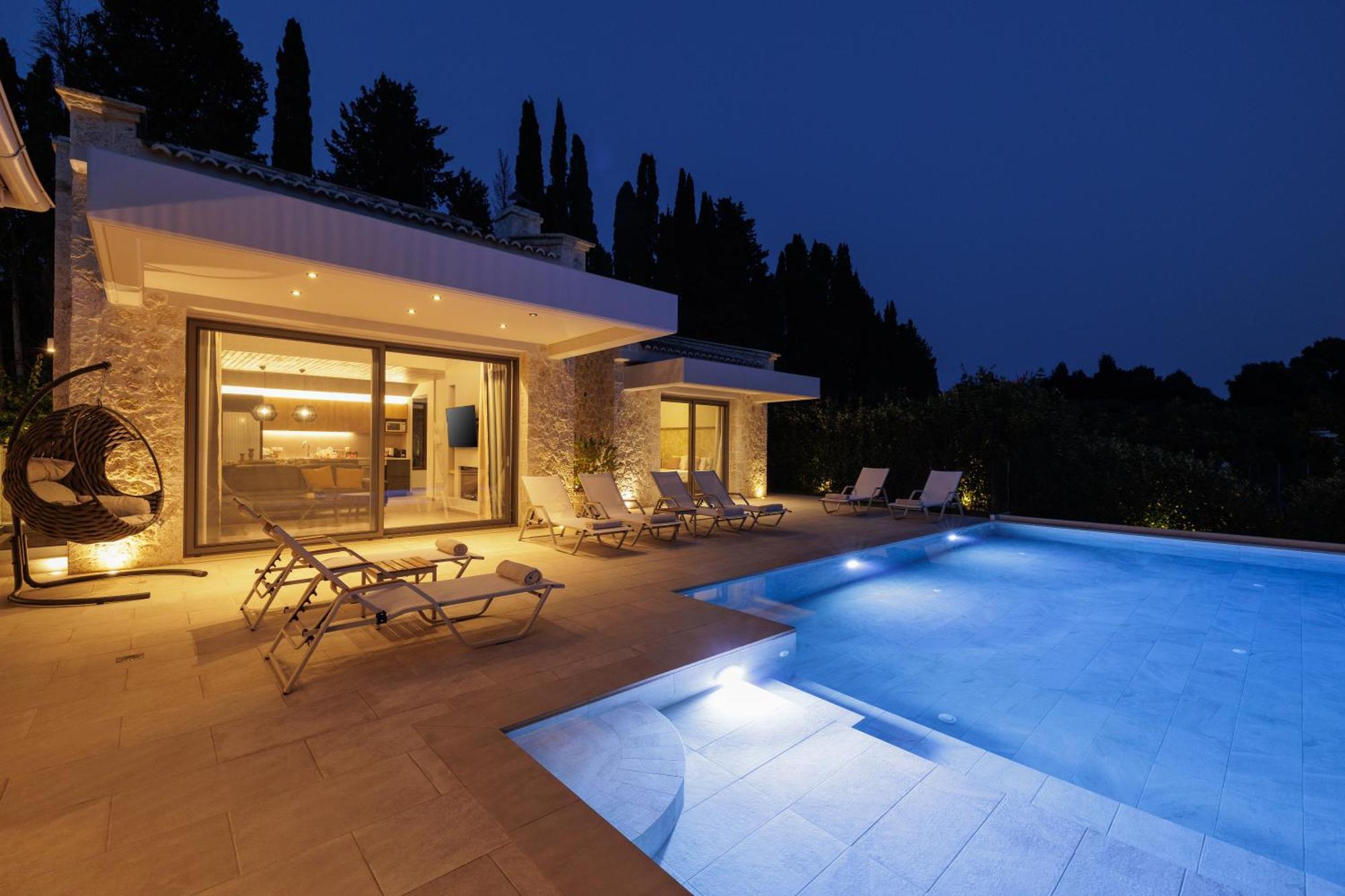 My Mediterranean Corfu Luxury Villa With Private Swimming Pool Kontokali Bagian luar foto