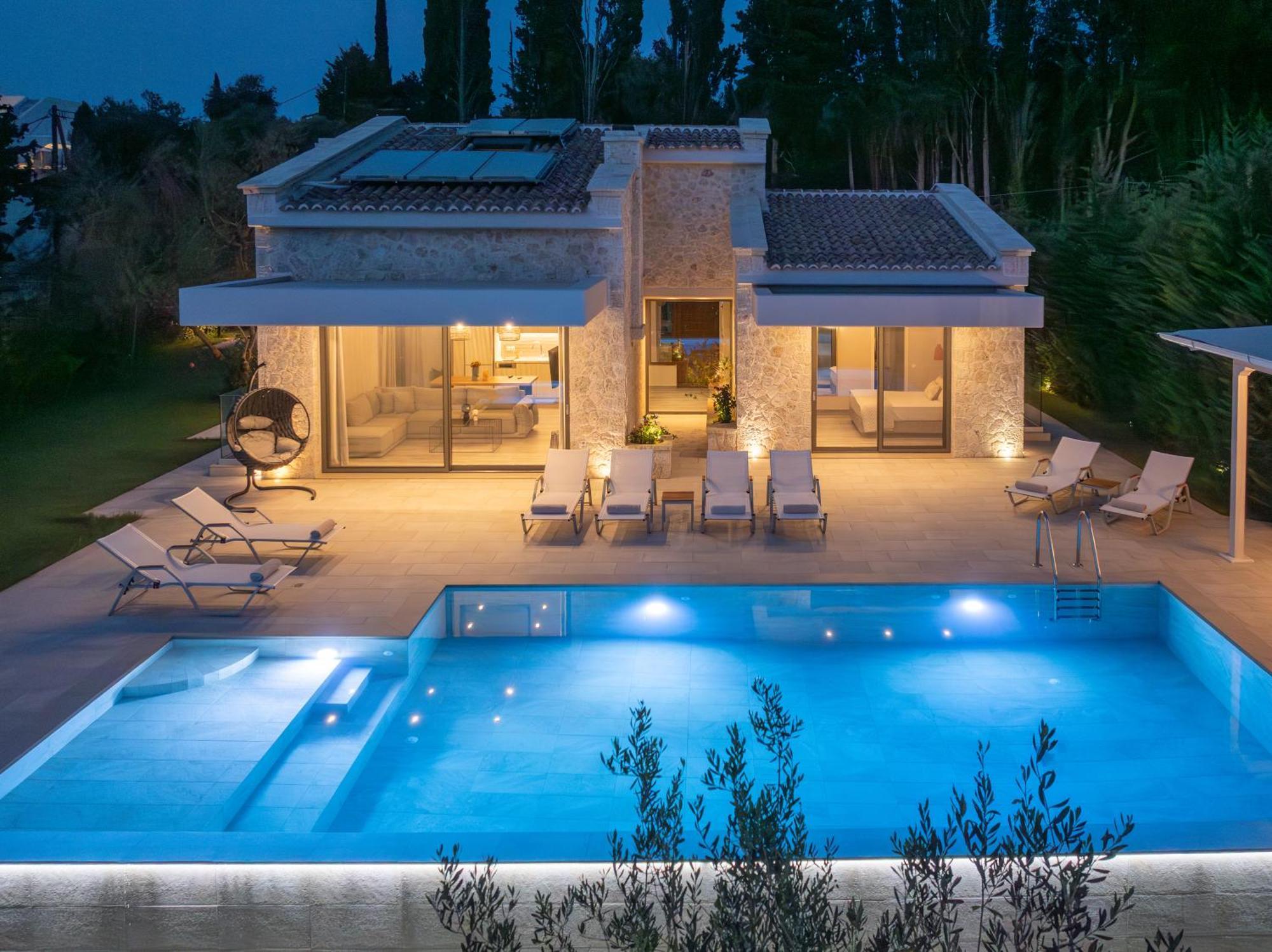 My Mediterranean Corfu Luxury Villa With Private Swimming Pool Kontokali Bagian luar foto